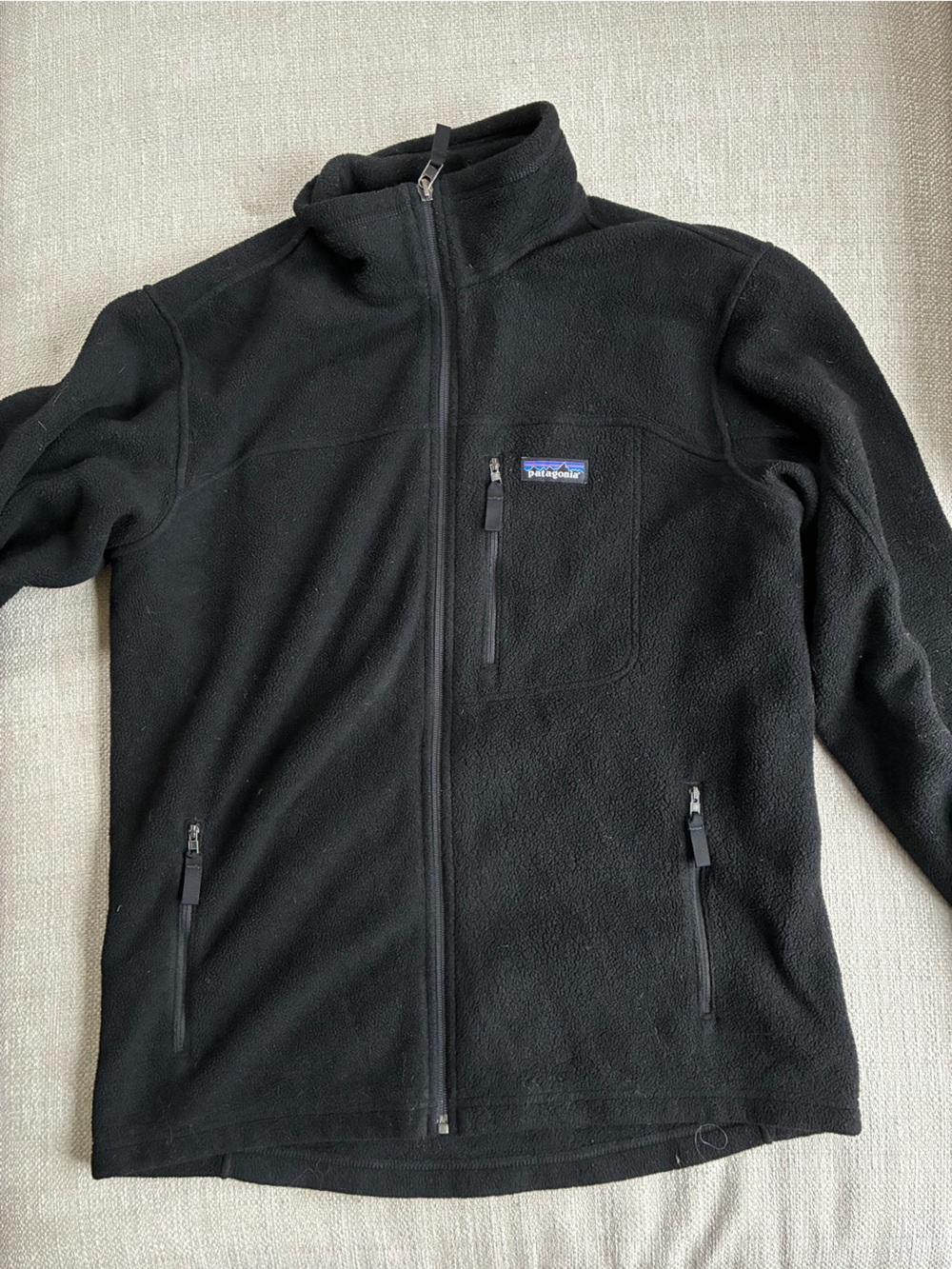 Patagonia Synchilla Fleece Jacket Men’s M Black Full Zip Outdoor Gorpcore - Picture 3 of 13